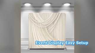 トレードショーの背景 簡単なセットアップ 鮮やかなディスプレイ
